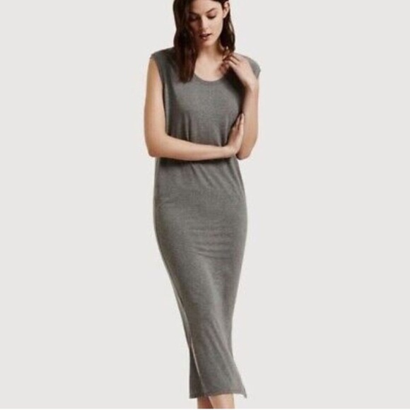 Kit and Ace NWOT Gray Cashmere Blend Sleeveless Everywhere Maxi Dress Size 8 - Picture 1 of 8